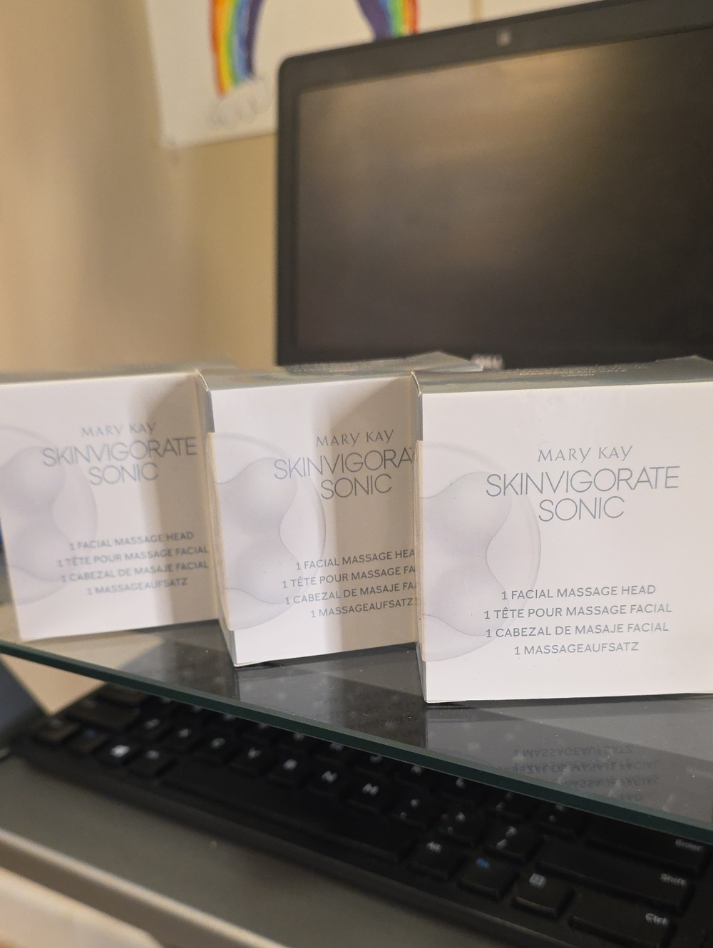 3x Mary Kay Skinvigorate Sonic Facial Massage Heads - New in Box